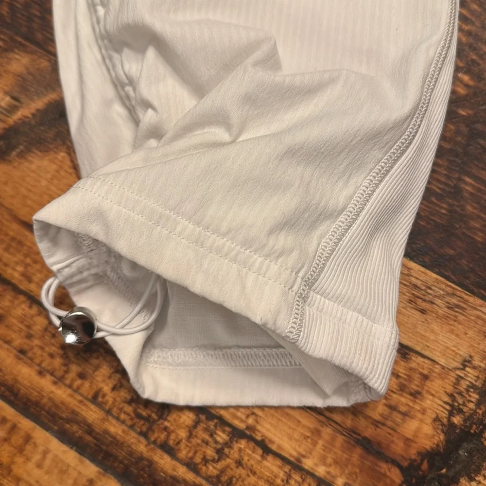 Lululemon Mid Rise Dance Studio Crop White Pants size 4 - Picture 2 of 8